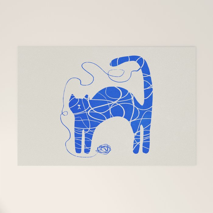 Wool Cat Welcome Mat Gallery Image 1