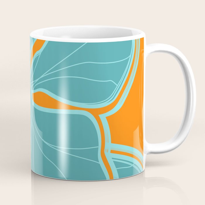 Kailua Hibiscus Hawaiian Engineered Floral Coffee Mug Gallery Image 1