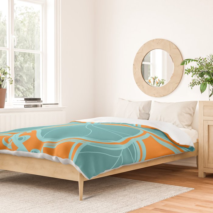 Kailua Hibiscus Hawaiian Engineered Floral Duvet Cover Gallery Image 2