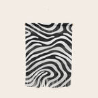 Abstract black and white stripe line pattern Wall Hanging Gallery Image 1