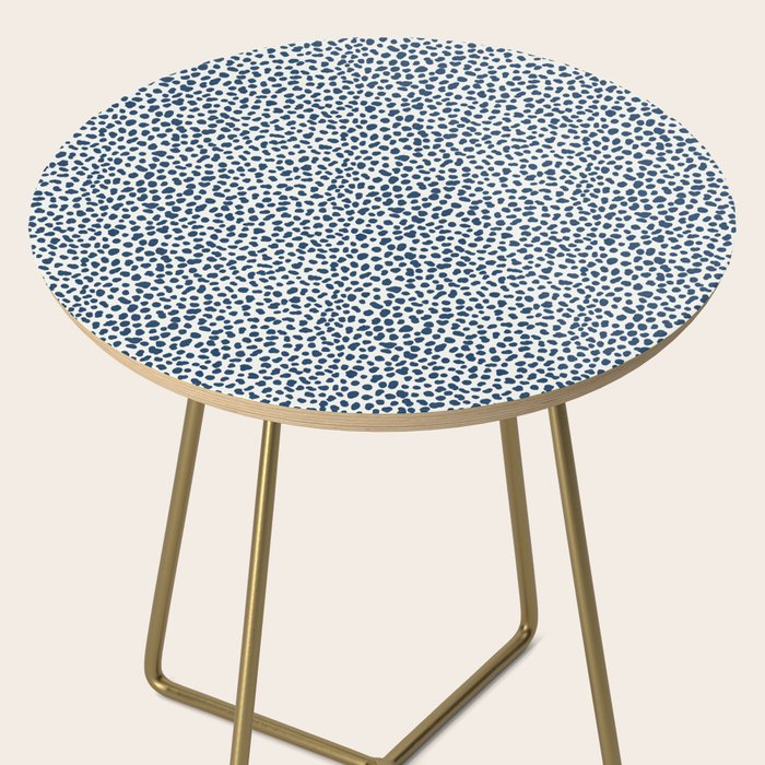 Navy Cheetah Print Side Table Gallery Image 2