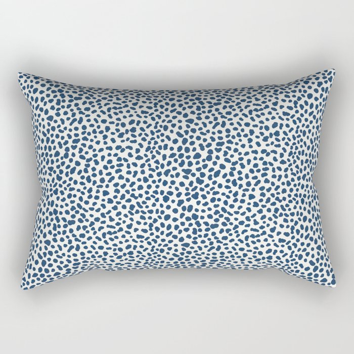 Navy Cheetah Print Rectangular Pillow Gallery Image 2