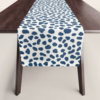 Navy Cheetah Print Table Runner Gallery Image 1