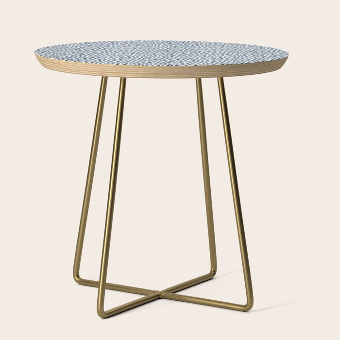 Navy Cheetah Print Side Table Gallery Image 1