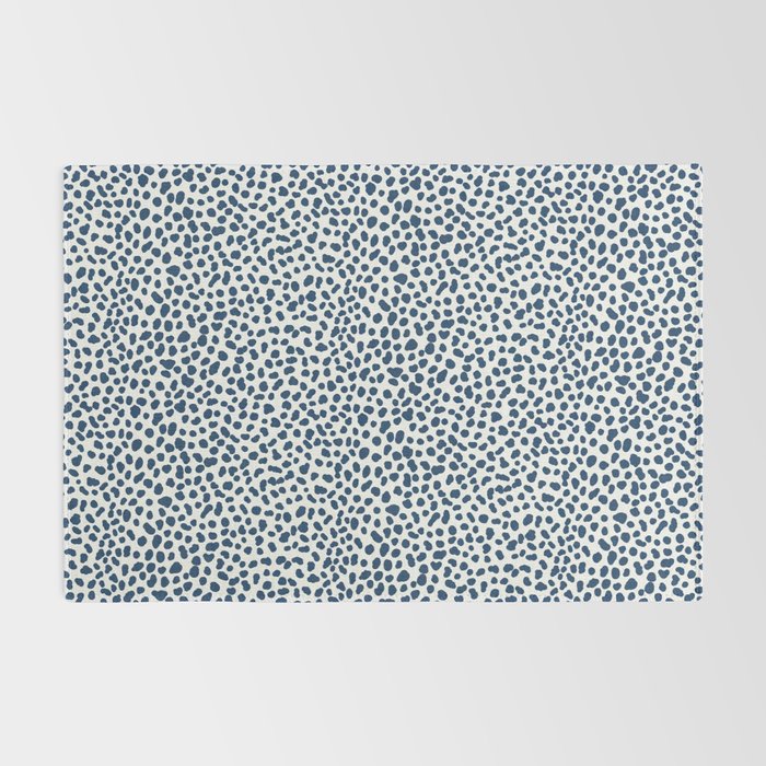 Navy Cheetah Print Rug Gallery Image 2