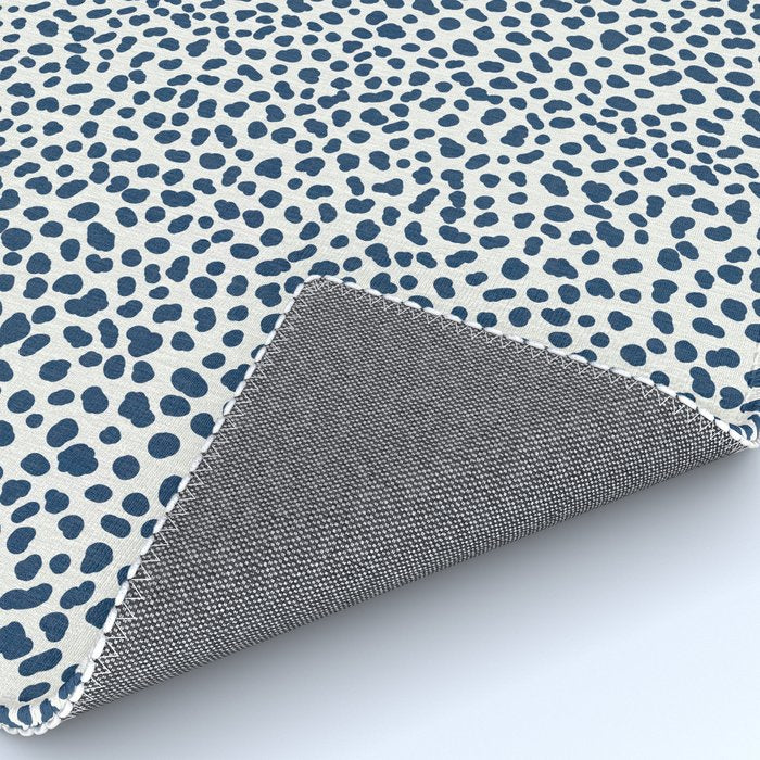 Navy Cheetah Print Rug Gallery Image 4