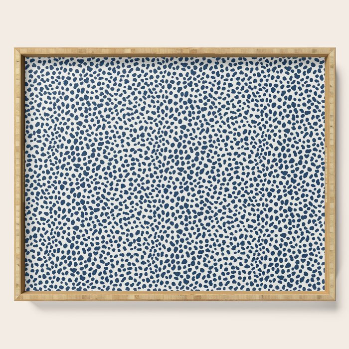Navy Cheetah Print Serving Tray Gallery Image 1