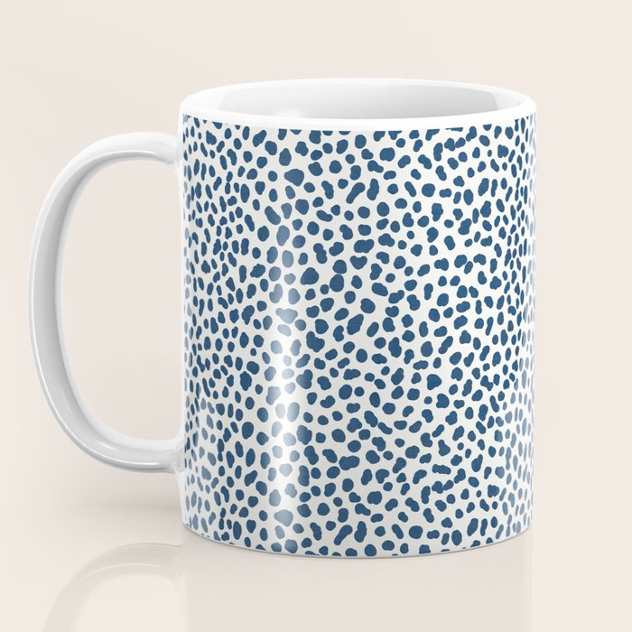 Navy Cheetah Print Coffee Mug Gallery Image 3