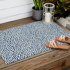 Navy Cheetah Print Outdoor Rug Gallery Image 2