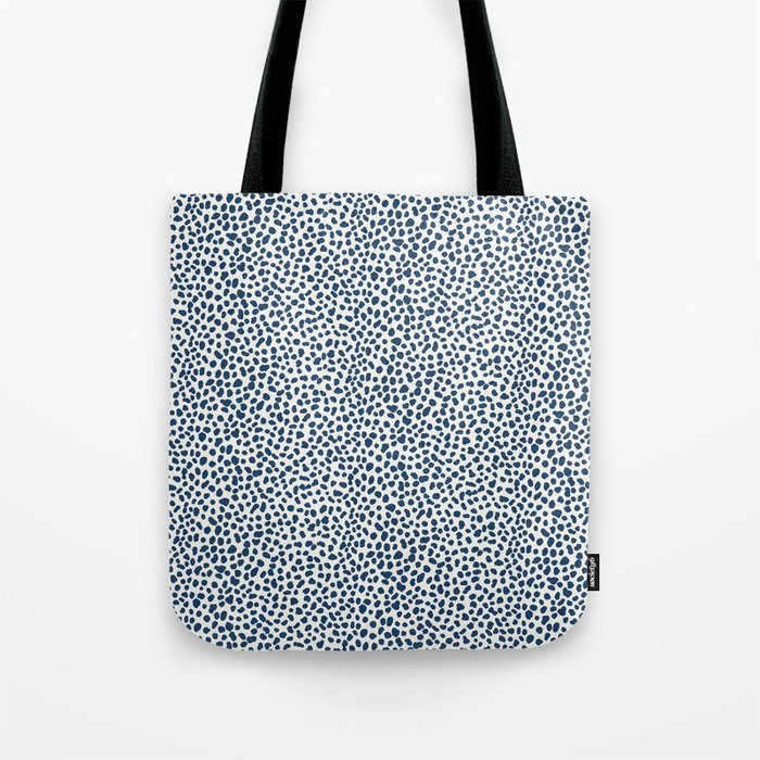 Navy Cheetah Print Tote Bag Gallery Image 1