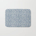 Navy Cheetah Print Bath Mat Gallery Image 1