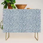 Navy Cheetah Print Credenza Gallery Image 1
