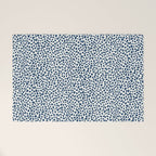 Navy Cheetah Print Welcome Mat Gallery Image 1