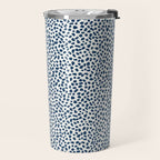 Navy Cheetah Print Travel Mug Gallery Image 2