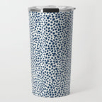 Navy Cheetah Print Travel Mug Gallery Image 1