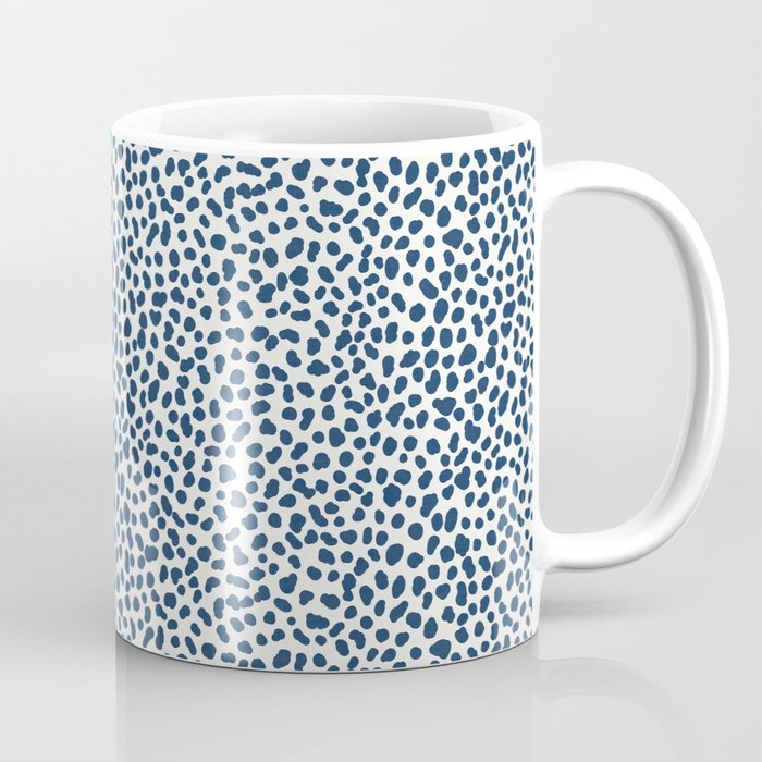 Navy Cheetah Print Coffee Mug Gallery Image 1