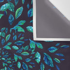 Blue Leaves Mandala Wall Tapestry Gallery Image 3