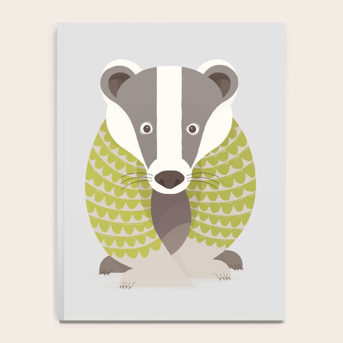 Whimsical Badger Notebook Gallery Image 4