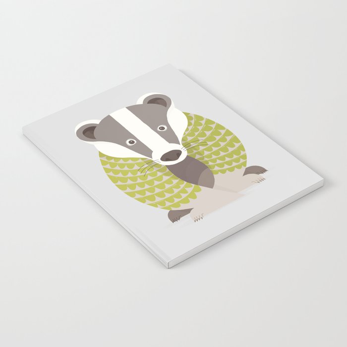 Whimsical Badger Notebook Gallery Image 2