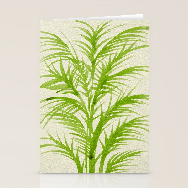 Lime Palms Stationery Card Gallery Image 1