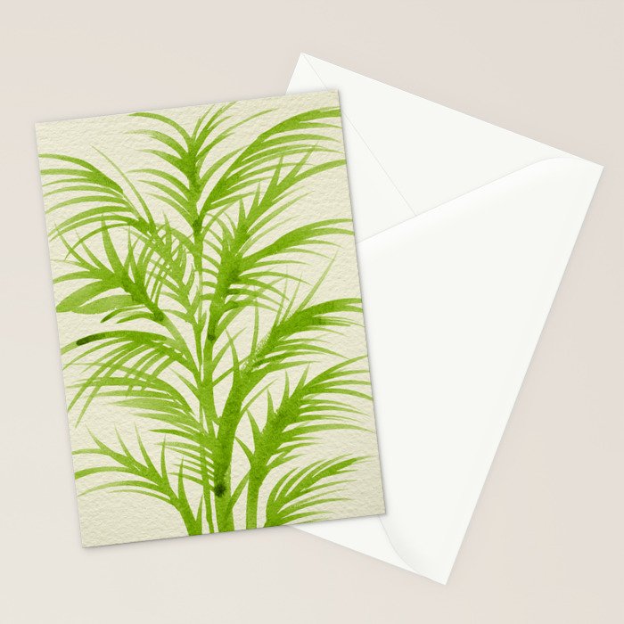 Lime Palms Stationery Card Gallery Image 2
