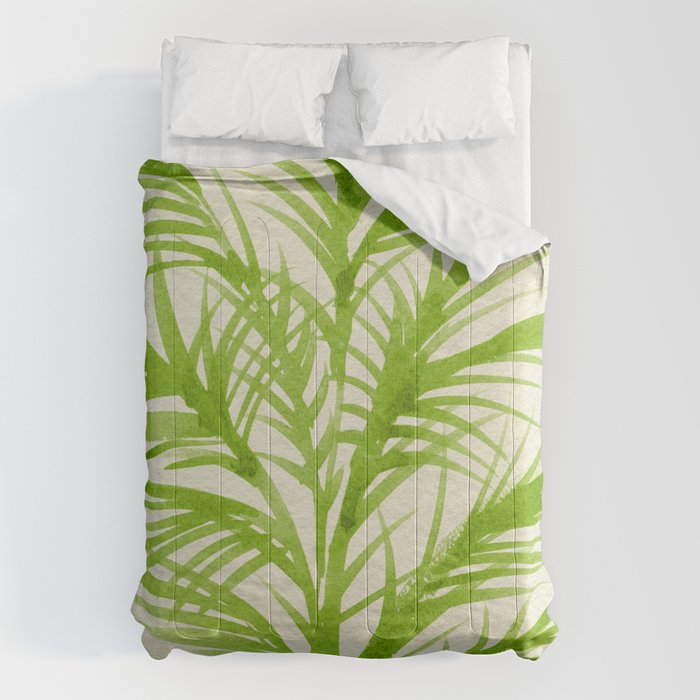 Lime Palms Comforter Gallery Image 1