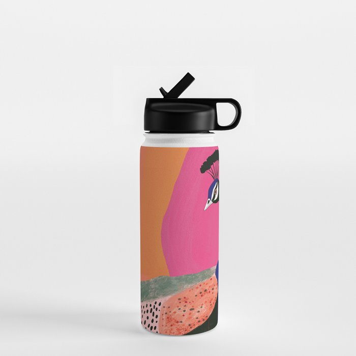 Beautiful Peacock Water Bottle Gallery Image 1