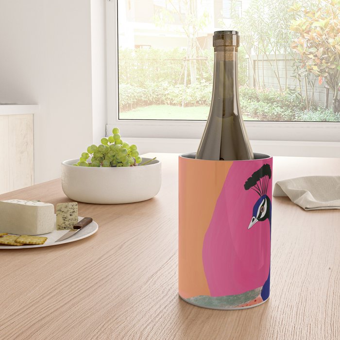 Beautiful Peacock Wine Chiller Gallery Image 4