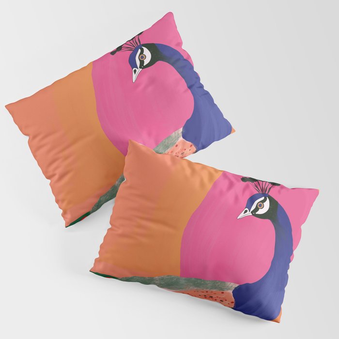 Beautiful Peacock Pillow Sham Gallery Image 1