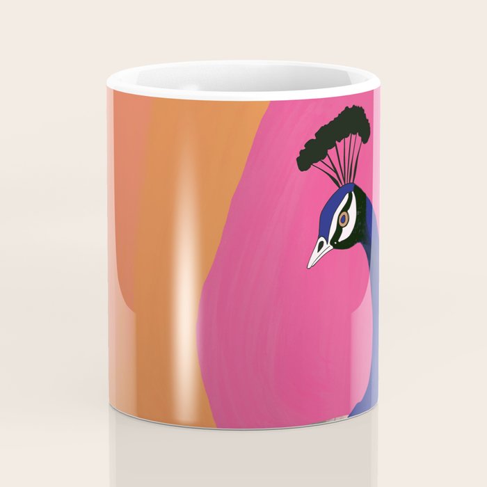 Beautiful Peacock Coffee Mug Gallery Image 4