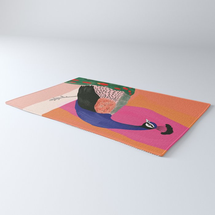 Beautiful Peacock Rug Gallery Image 3