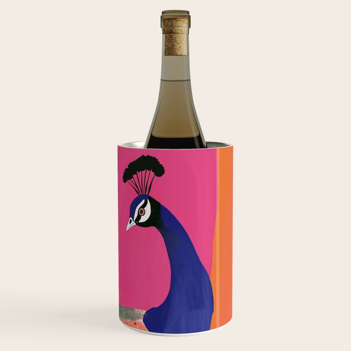 Beautiful Peacock Wine Chiller Gallery Image 3