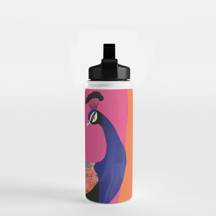 Beautiful Peacock Water Bottle Gallery Image 2
