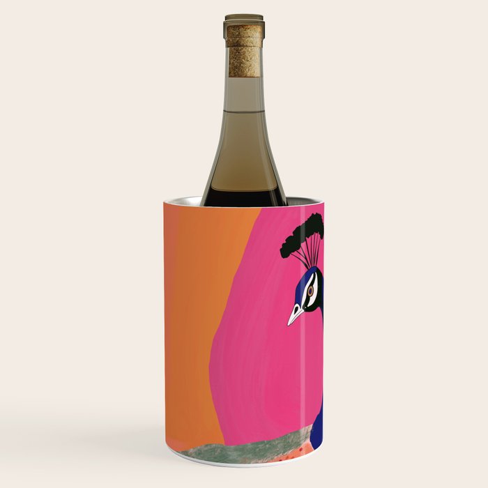 Beautiful Peacock Wine Chiller Gallery Image 1
