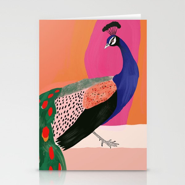 Beautiful Peacock Stationery Card Gallery Image 2