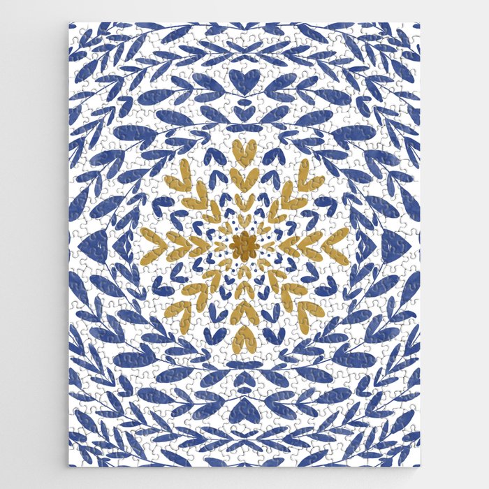 Intricate modern nature tile B Jigsaw Puzzle Gallery Image 1