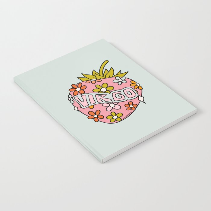 Virgo Strawberry Notebook Gallery Image 2