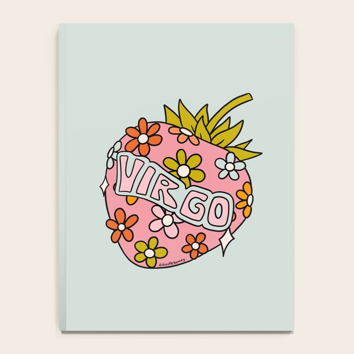 Virgo Strawberry Notebook Gallery Image 4