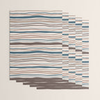 Wonky lines - mocha mousse and teal Wrapping Paper Gallery Image 3