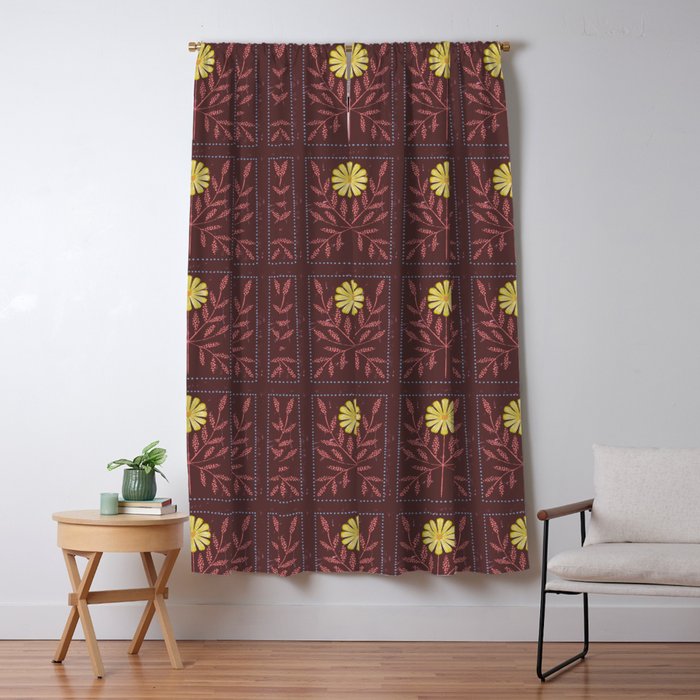 Daisy Tile Window Curtain Gallery Image 5