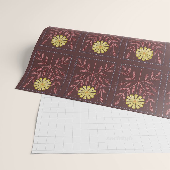 Daisy Tile Wrapping Paper Gallery Image 2