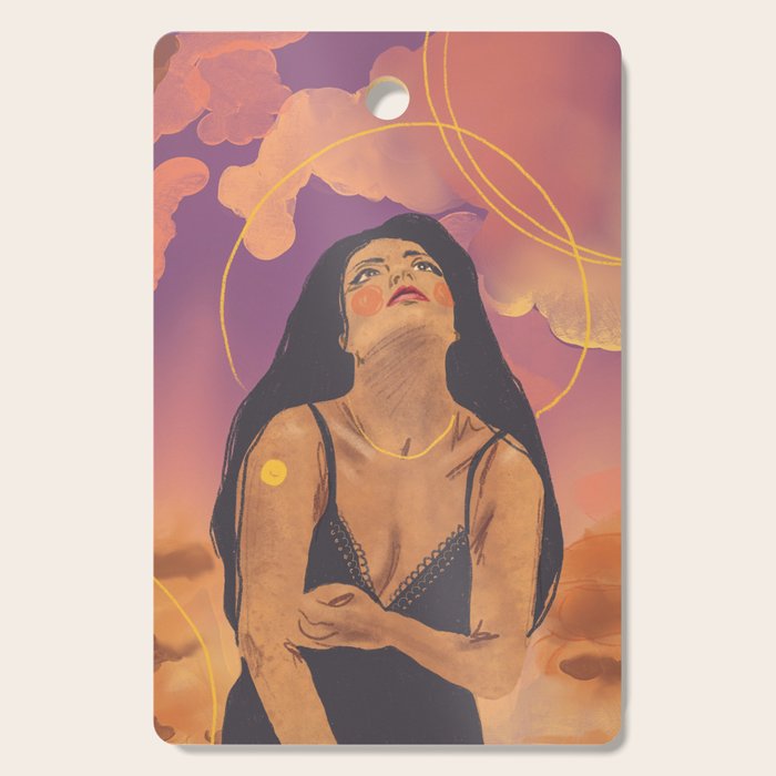 Sunset girl Cutting Board Gallery Image 1