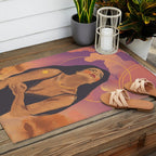 Sunset girl Outdoor Rug Gallery Image 2