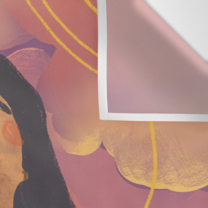 Sunset girl Wall Tapestry Gallery Image 3