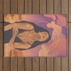 Sunset girl Outdoor Rug Gallery Image 1