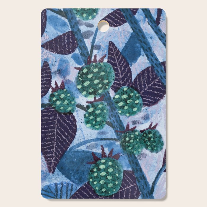 In Season in Blue Raspberry & Teal Cutting Board Gallery Image 1