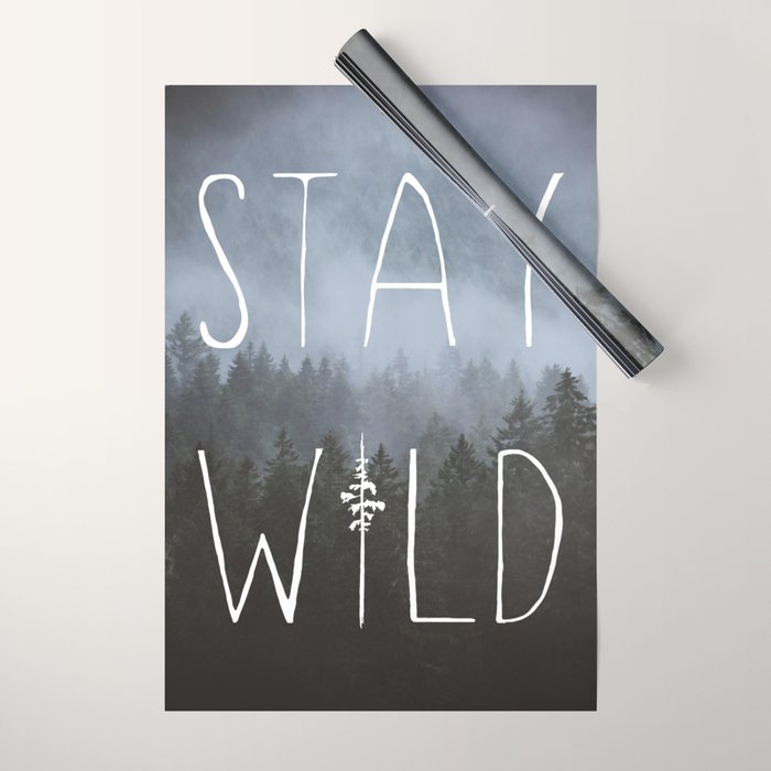 Stay Wild - Forest Adventure Wrapping Paper Gallery Image 1