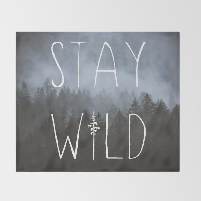 Stay Wild - Forest Adventure Throw Blanket Gallery Image 2