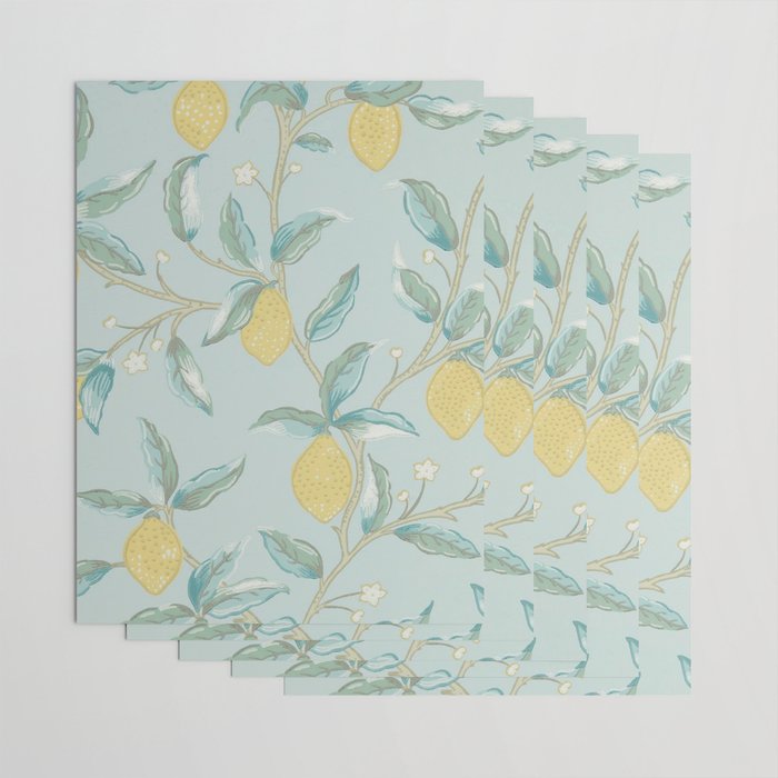 William Morris Lemon Fruit Tree Wedgewood Wrapping Paper Gallery Image 3
