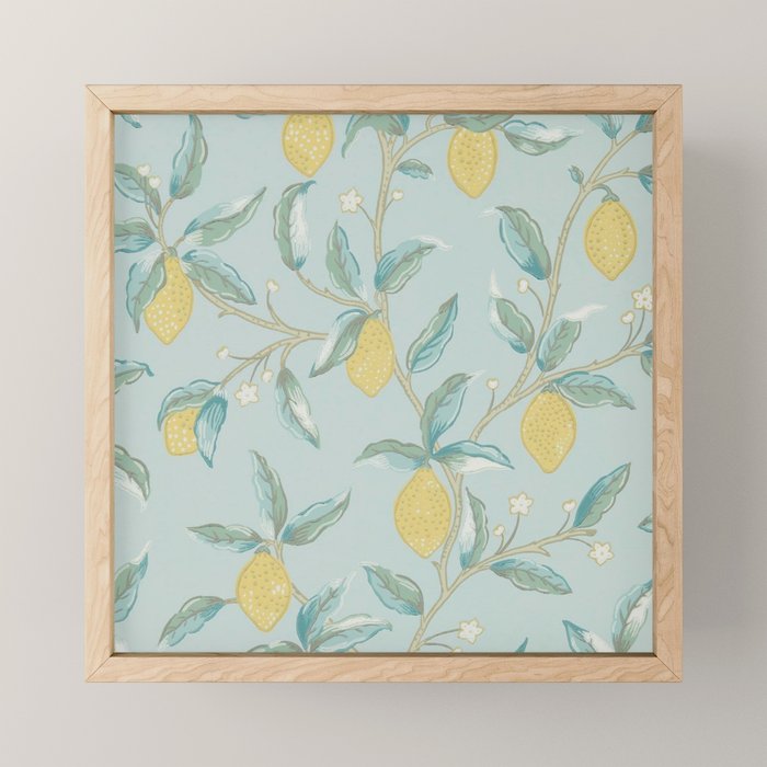 William Morris Lemon Fruit Tree Wedgewood Mini Art Print Gallery Image 1